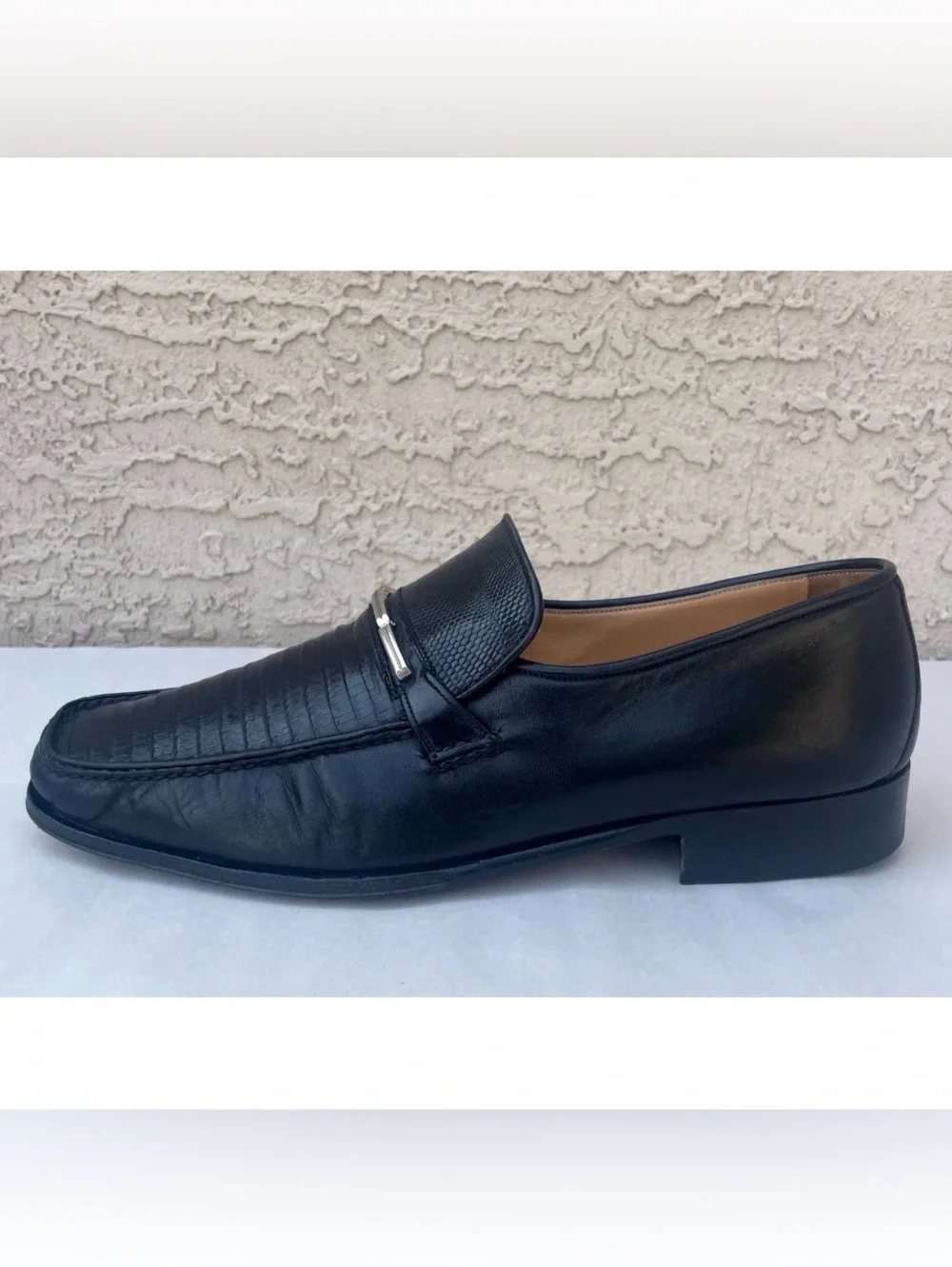 Bally of Switzerland Alligator Mens 9.5 D Moc Penny Slip On Loafers Shoes VTG
